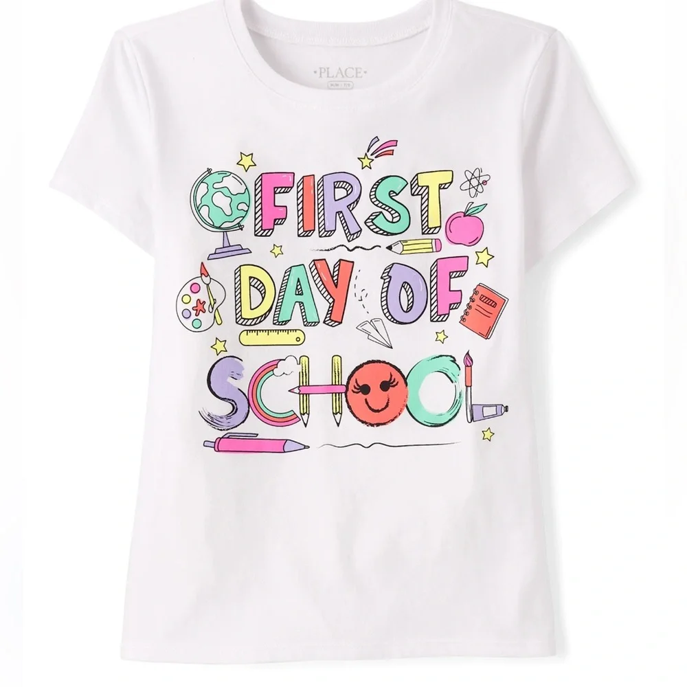 The Children's Place Colorful First Day Tee
